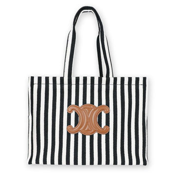 Celine Triope Stripe Large Tote Bag (Black/White) 38AW 131227579 [P]