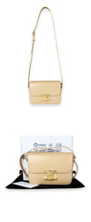 CELINE Damen Triope Teen Kalfskin Schultertasche (Oat Beige) 188423BF4 02EU 131226896 [P]