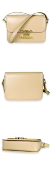 CELINE Damen Triope Teen Kalfskin Schultertasche (Oat Beige) 188423BF4 02EU 131226896 [P]