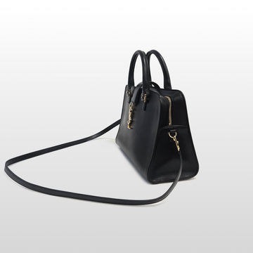 Saint Laurent Black 472469 Monogram Cabas Calfskin Small Tote Shoulder Bag 160155592 [P]