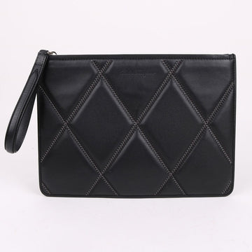 Salvatore Ferragamo Quilted Black Medium Strap Clutch Bag 160155813 [P]