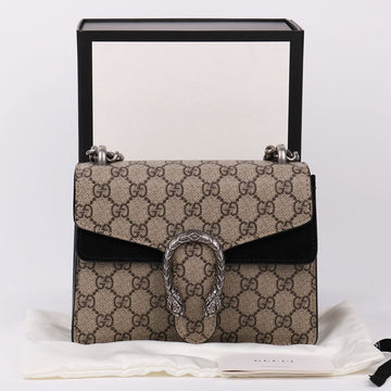 GUCCI Dionysos Tasche aus GG-Canvas Schwarz Klein 421970 160155843 [P]