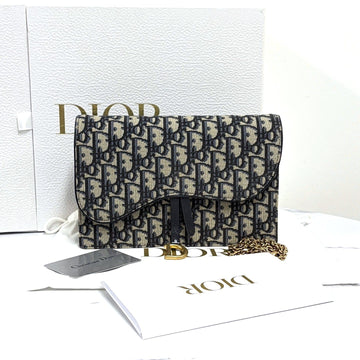 DIOR Oblique Saddle Chain Crossbody Bag (S5620CTZQ) 160156261 [P]
