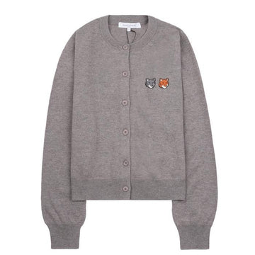 MAISON KITSUNE Doppelte Fuchs-Kopf-Cardigan im Legacy-Fit 160157634 [P]