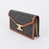 CELINE Trio Canvas Margo Chain Wallet Bag 160157649 [P]