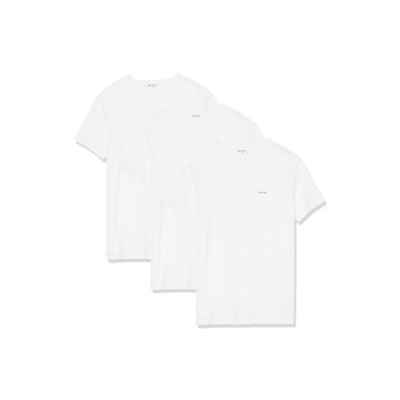 Paul Smith Logo Printed 3 Pack T-Shirts White 160157724 [P]