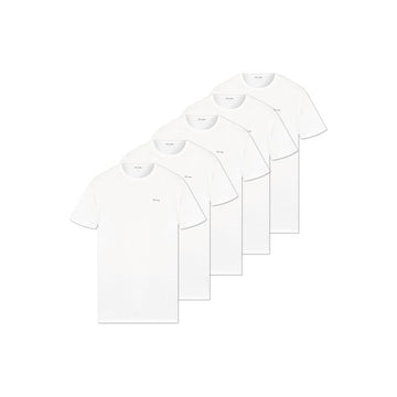 Paul Smith Logo Printed 5 PACK T-Shirts White M1A 389 M5PK 01 160157727 [P]