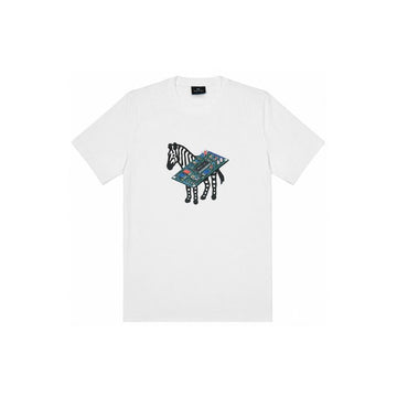 Paul Smith Circuit Zebra Regular Fit T-Shirt White M2R 011R VP5801 01 160157734 [P]