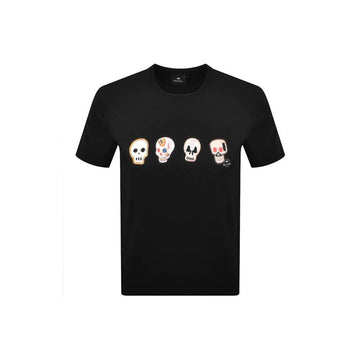 PAUL SMITH Skull Casual Fit T-Shirt Schwarz M2R 220X VP5791 79 160157736 [P]