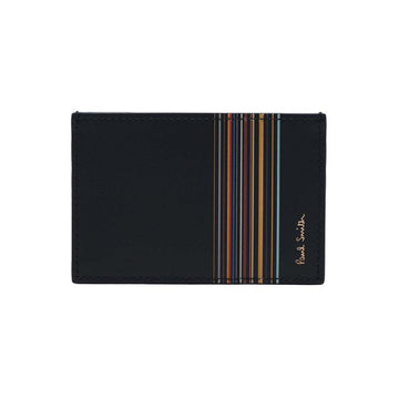 PAUL SMITH ストライプ ブロック カードケース ブラック M1A 6137 LFISIG 79 160157740 [P]