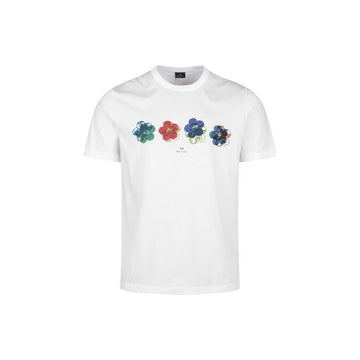 PAUL SMITH T-Shirt mit floralem Muster in Regular-Fit Weiß M2R 220X WP5851 01 160157745 [P]