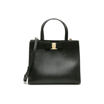 SALVATORE FERRAGAMO ミディアムトート＆クロスバッグ ブラック 21-I290 0734058 160157756 [P]