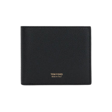 Tom Ford Bi-Fold Wallet with Gold Logo Black 160157763 [P]