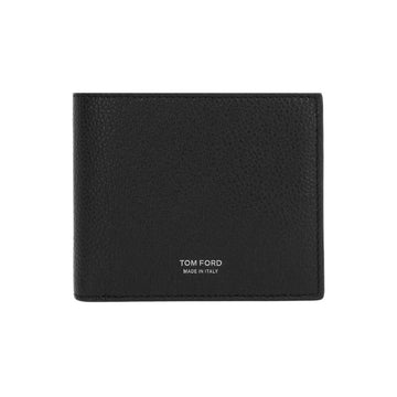 Tom Ford Bifold Wallet with Silver Logo Black 160157767 [P]