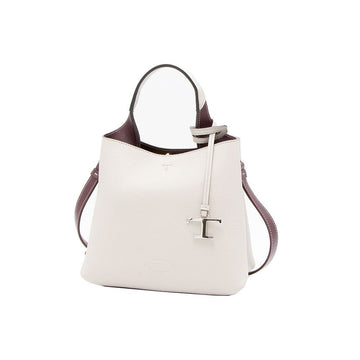 TODS Timeless Logo Bucket & Crossbody Bag Weiß 26FW 160157797 [P]