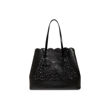 Alaia 26FW Mina 37 Punching Tote & Shoulder Bag Black AA1L6014I251 999 160157800 [P]