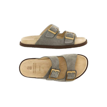 BRUNELLO CUCINELLI ダブルバックルサンダル 160157846 [P]