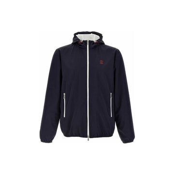 BRUNELLO CUCINELLI Hoodie mit Logo-Stickerei Navy 26FW MM49A7431G C1086 160157849 [P]