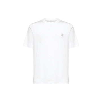 Brunello Cucinelli Logo Print T-Shirt White M0B138440 CK640 160157855 [P]