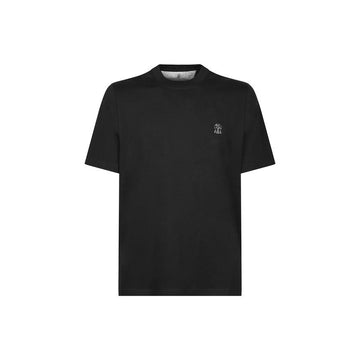 BRUNELLO CUCINELLI Logo Druck T-Shirt Schwarz 160157854 [P]