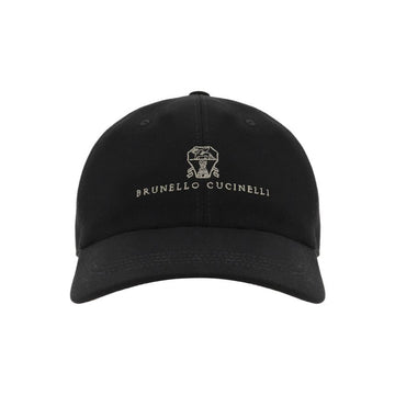 Brunello Cucinelli Signature Logo Embroidered Baseball Cap Black M252D9850 CEK15 160157857 [P]