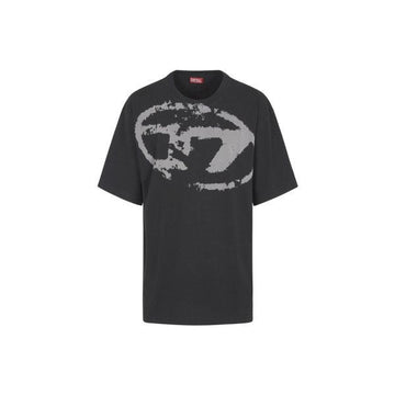 DIESEL ベルベットロゴTシャツ ブラック A13049 0DQAU 9XX 160158616 [P]