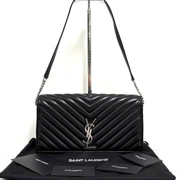 Saint Laurent Monogram Kate 99 Chain Shoulder Bag Black 660618 160158636 [P]