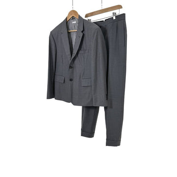 THOM BROWNE ウール120番ツイルスーツジャケットパンツセットグレー 160158668 [P]