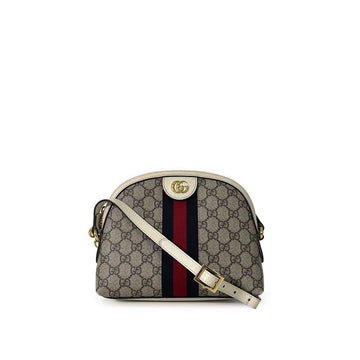 Gucci Ophidia GG Supreme Shoulder Bag Crossbody Small Beige Ebony 160158669 [P]