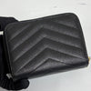 SAINT LAURENT Monogram Kompakte Reißverschluss 3-Fach Geldbörse Schwarz (403723) 160159563 [P]