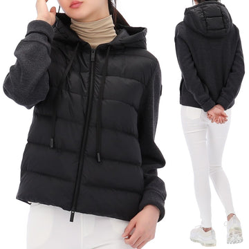 MONCLER Hooded Jacke mit Logo-Patch Mischmaterial 9B00019 M1131 989 160159635 [P]