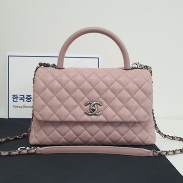 CHANEL Kaviar Coco Handle 28 160159660 [P]
