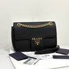 PRADA サフィアーノ フラップ チェーン ショルダーバッグ ブラック (1BD193) 160159786 [P]