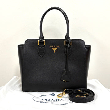 Prada Saffiano Tote Bag & Shoulder Bag Black 160159797 [P]