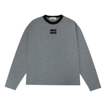 MIU MIU Damen Langarm-T-Shirt mit Logo MJLA31 1841 F0BD9 160159485 [P]