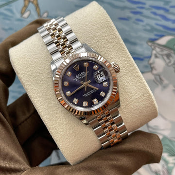 ROLEX Datejust 28mm Diamond 10P Oberzin Kombi 279171 160160345 [P]