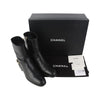 CHANEL G39170 Goldene CC-Ketten-Ankle-Boots Größe 39 37719-1 160160356 [P]