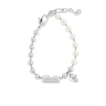 Alexander McQueen Skull Pearl Bracelet 854547 J161B 1026 152200381 [P]