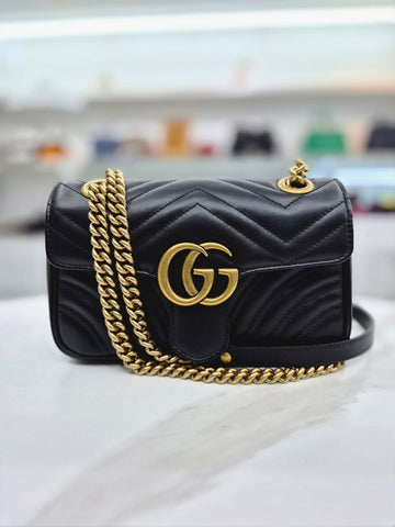 GUCCI マモン マトラッセ ミニ ショルダー兼クロスバッグ 446744 160160410 [P]