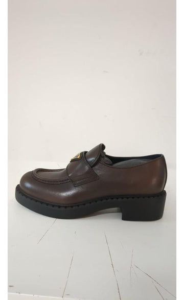 Prada Chocolate Leather Loafers 152202930 [P]