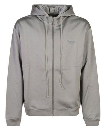 Givenchy Fleece Silk Hooded Zip-Up 152203826 [P]