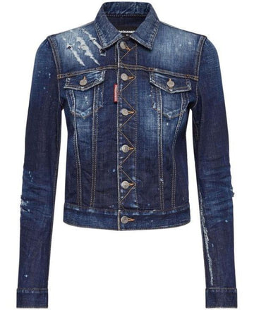 Dsquared2 Dark CB Wash Classic Denim Work Jacket 152204445 [P]