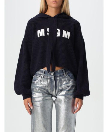 MSGM Wool Cashmere Blend Biscuit Hoodie Sweater 152204889 [P]