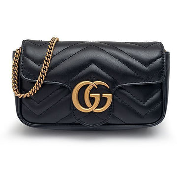 Gucci GG Marmont Matelassé Super Mini Bag 476433-DTDCT-1000 115592218 [P]