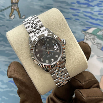 Rolex Datejust 28mm Diamond 10p Dark Gray 279174 160161206 [P]