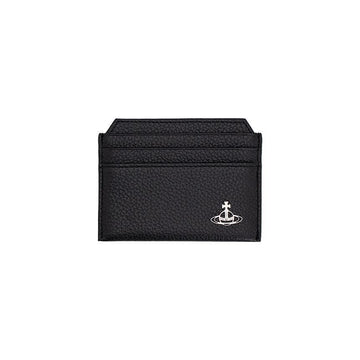 VIVIENNE WESTWOOD Slim Card Holder aus strukturiertem Leder 158342884 [P]