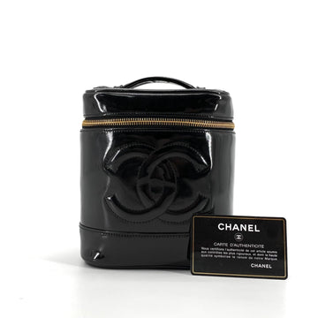 CHANEL Patent CC Logo Vanity Tote Bag 160161244 [P]