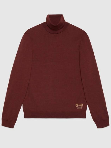 Gucci Horsebit Intarsia Wool Turtleneck Sweater 729476 XKCOR 6187 133012465 [P]