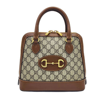 Gucci 1955 Horsebit Top Handle Tote Bag Brown 160161360 [P]