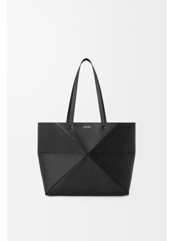 Loewe Medium Horizontal Puzzle Fold Tote in Soft Grain 1100 156800113 [P]